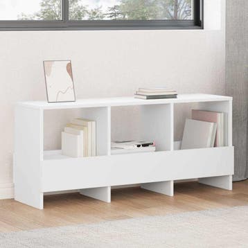 vidaXL Tijdschrift Rek Wit 102 x 30 x 45 cm, Verzenden, Nieuw