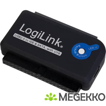 LogiLink Adapter USB 2.0 to 2.5 + 3.5 IDE + SATA HDD OTB, Computers en Software, Verzenden, Nieuw, Logilink