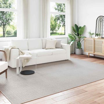 vidaXL Binnen kleed LUGO Crèmekleurig 340 x 240 cm Polyester, Verzenden, Nieuw, Crème