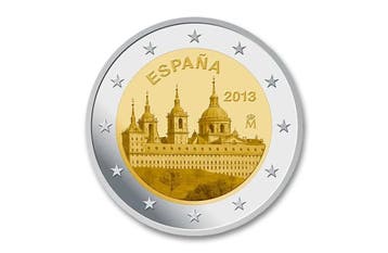 2 euro El Escorial 2013 - Spanje, Postzegels en Munten, Munten | Europa | Euromunten, Verzenden