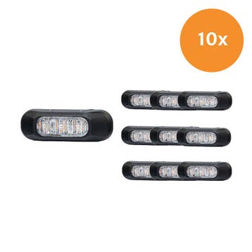 Voordeelset 10x Fristom FT-210 LED Flitser Oranje, Verzenden, Nieuw