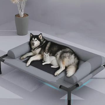 Verkoelend Hondenhok Bed met Kussen, Ademend Mesh, Wasbaar -, Dieren en Toebehoren, Verzenden, Nieuw