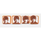 The Beatles - Heads in Boxes - patch officiële merchandise, Ophalen of Verzenden, Nieuw, Kleding