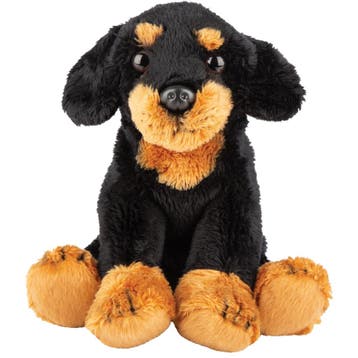 Teckel knuffel - pluche - 13 cm - hond - dierenknuffel, Verzenden, Nieuw