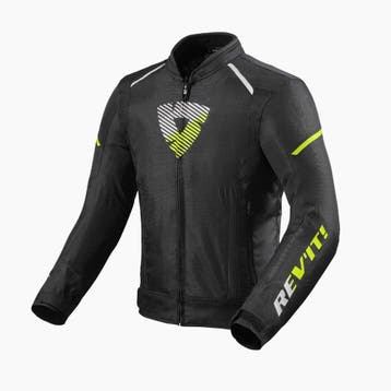 REVIT! Sprint H2O Jas Zwart Neon Geel, Nieuw met kaartje, REV'IT!, Jas | textiel, Heren