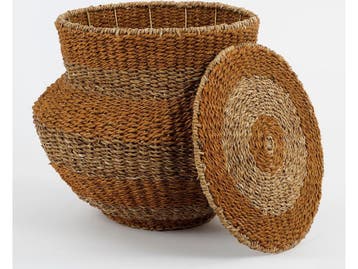 Mica Decorations Tacoma - Opbergmand - H48 x Ø55 cm - Jute -, Verzenden, Nieuw