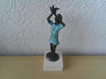 Kunstpakket - Beeldje - VRIJHEID - Brons