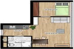 Appartement Kloekhorststraat in Assen, Huizen en Kamers, Huizen te huur, Via bemiddelaar, Assen, Appartement, Drenthe