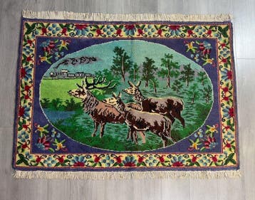 jachtmotief - Vloerkleed - 156 cm - 111 cm - Wandtapijt, Nieuw