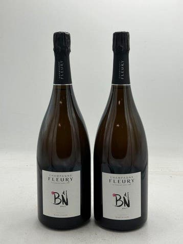 Fleury, Brut - Champagne Blanc de Noirs - 2 Magnum (1,5 L), Nieuw