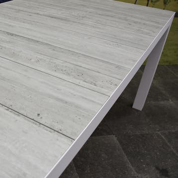 Showroommodel Fresno dining tuintafel 160x90xH74 cm wit, Ophalen of Verzenden, Nieuw