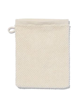 HEMA Tweedekans washand recycled katoen 16x21 ecru, Verzenden, Nieuw