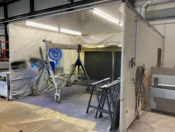 Online veiling: Spuitcabine, ca. 6,80 x 4,10 x 2,75 m, Nieuw