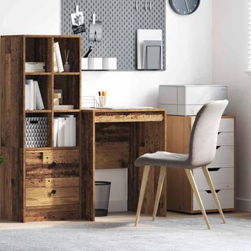 vidaXL Bureau Oudhout 60 x 50 x 76 cm, Verzenden, Nieuw