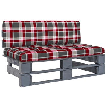 vidaXL Tuinmiddenbank pallet geïmpregneerd grenenhout grijs, Tuin en Terras, Verzenden, Nieuw