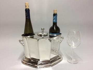 Wijnkoeler - Wijnkoeler voor twee flessen in Art Deco-stijl, Antiek en Kunst