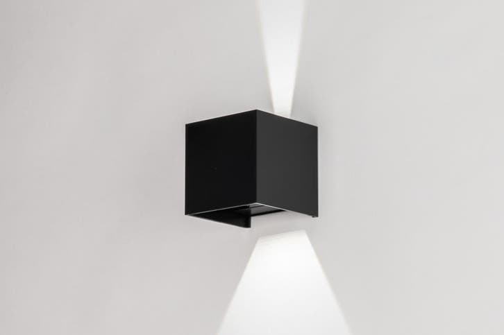 Rietveld Wandlampen - Zwart - Kunststof, Huis en Inrichting, Lampen | Wandlampen, Verzenden