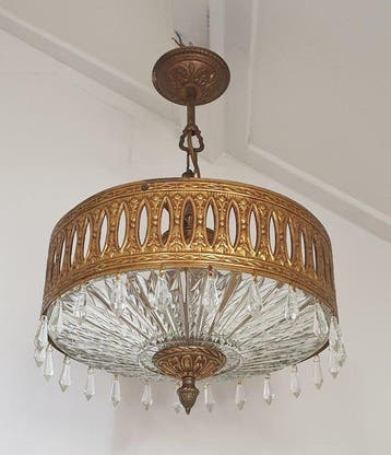 Lamp - Glas, Messing