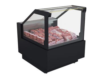 Rose koeltoonbank B95 x D118 x H125 cm - zwart, Nieuw in verpakking