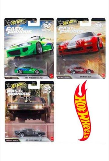 Hot Wheels, Mattel 1:64 - Modelauto (3) - **Chase Cars** Hot, Nieuw