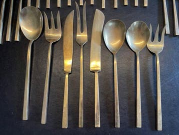 Bestekset voor 12 personen (144) - Messing - Thailand 144