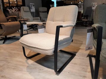 Cavo fauteuil - creme **SHOWROOMMODEL**, Nieuw, Stof