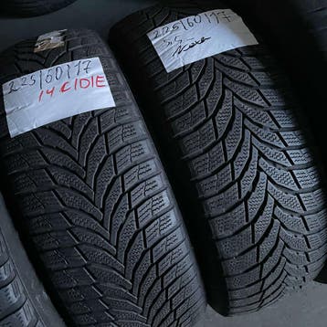 2 x Nexen 225-60-17 Winterbanden 5,5mm, Gebruikt, 17 inch, Band(en), Personenwagen