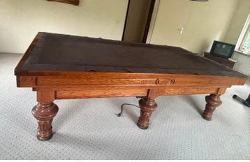 1 biljart 230 te koop thuis geplaatst! - Biljart verhuizen., Sport en Fitness, Ophalen, Gebruikt, Overige typen