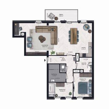 Te huur: Appartement Van Delfthof in Tilburg, Tilburg, Noord-Brabant, Appartement