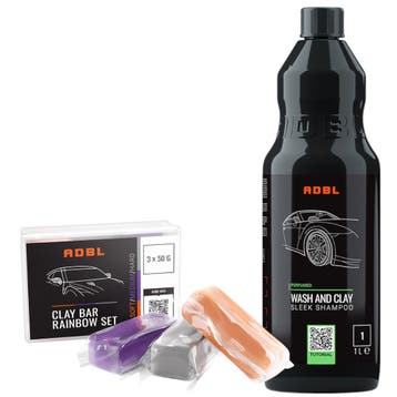 ADBL Clay Bar Rainbow Set 3x50g + gratis Wash and Clay 1L, Auto diversen, Onderhoudsmiddelen, Verzenden