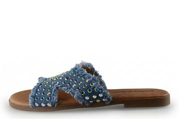 Ann Rocks Slippers in maat 39 Blauw, Slippers, Ann Rocks, Zo goed als nieuw, Verzenden