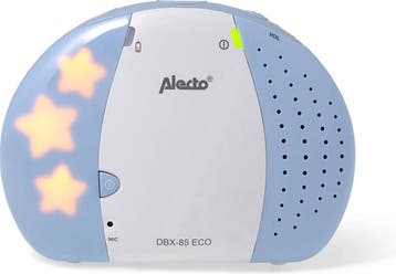 Alecto DBX-85 ECO - Babyfoon op afstand - Wit/Blauw, Verzenden, Zo goed als nieuw
