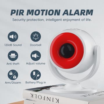 120dB PIR Bewegingsmelder Alarm met Deurklok Functie - Bevei