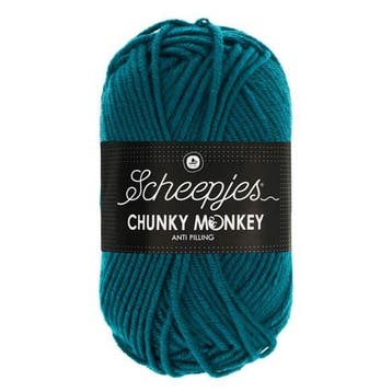 Scheepjes Chunky Monkey 100g - 1829 Teal - Blauw, Verzenden, Nieuw