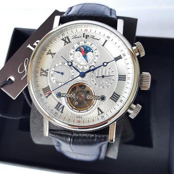 Lucien Piccard - Automatic - Calendar - Moon Sun - Open, Sieraden, Tassen en Uiterlijk, Nieuw