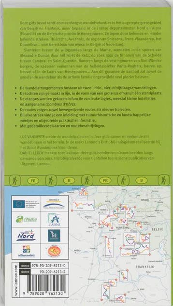 Wandelvakanties in Noord-Frankrijk en Henegouwen L. Vanneste, Verzenden, Zo goed als nieuw, L. Vanneste