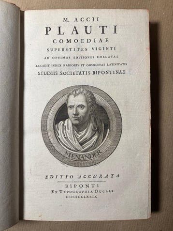 Marcus Accius Plautus [Titus Maccius Plautus] - M. Accii