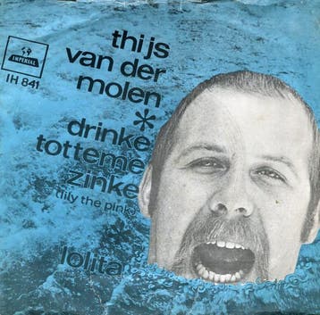 vinyl single 7 inch - Thijs van der Molen - Drinke Tottem..., Verzenden, Zo goed als nieuw, 7 inch, Nederlandstalig