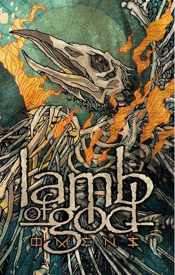 Lamb of God - Omens - Textielposter officiële merchandise, Ophalen of Verzenden, Nieuw, Poster, Artwork of Schilderij