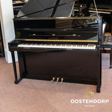 Schimmel 112 PE messing piano - 257793, Muziek en Instrumenten, Piano's, Zo goed als nieuw, Zwart