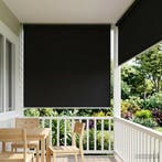 vidaXL Rolgordijn UV-bescherming Zwart 180 x 230 cm, Verzenden, Nieuw, Zwart