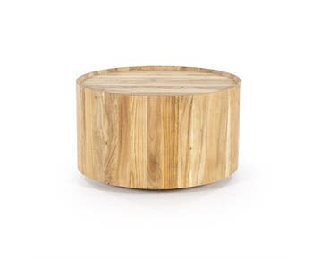 Salontafel Zayn 60x60cm - naturel | Eleonora, Ophalen of Verzenden, Nieuw