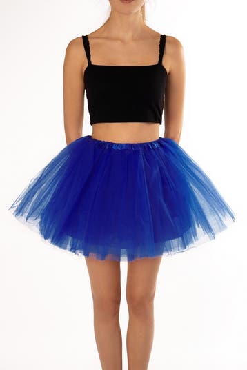 KIMU® Tutu Konings Blauw Tule Rokje L XL XXL Donkerblauwe Pe, Kleding | Dames, Carnavalskleding en Feestkleding, Ophalen of Verzenden