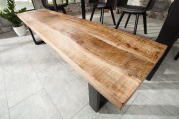 Design bank IRON CRAFT 170cm mangohout ijzer industrieel, Ophalen of Verzenden, Nieuw