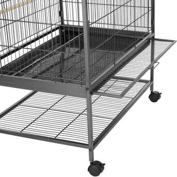 Vogelkooi 131cm hoog - antraciet, Verzenden, Nieuw