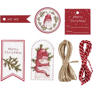 Cadeaulabels set, 250 gr, 1 set, Nieuw