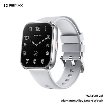 Remax WATCH25i - Smartwatch - Aluminium behuizing - Zilver, Ophalen of Verzenden, Nieuw, Zilver, Remax