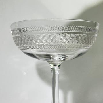 Drinkset (6) - Belle Epoque - fijn handgemaakt - Kristal -