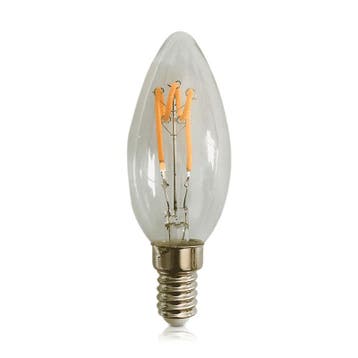 LED - filament - e14 - kaars - dimbaar - clear - 1.6w, Ophalen of Verzenden, Nieuw