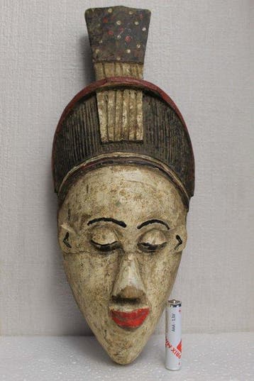 Yaoure miniatuur paspoortmasker - yaoure - Yaure - Ivoorkust